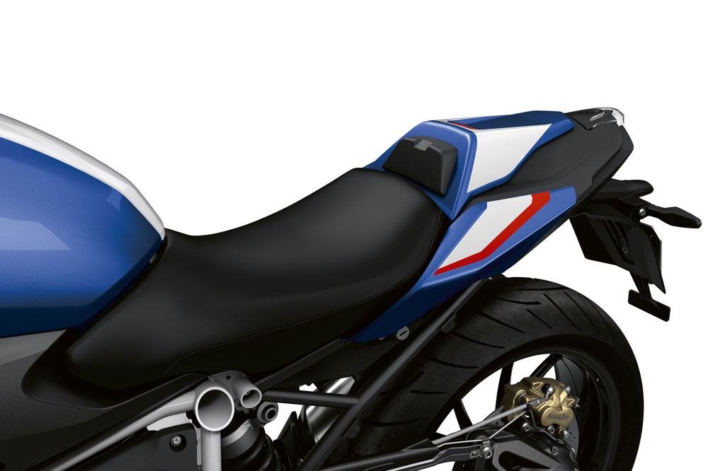 Detalle del colín trasero con la configuración sport