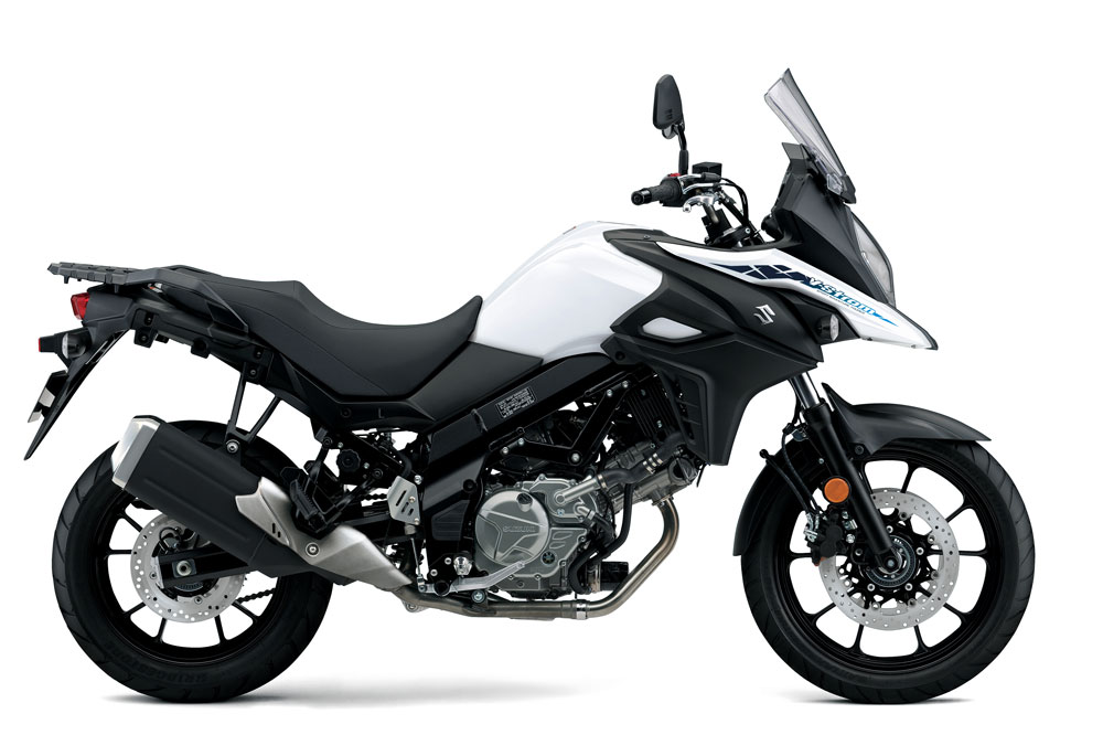 Suzuki V-Strom DL 650 blanca