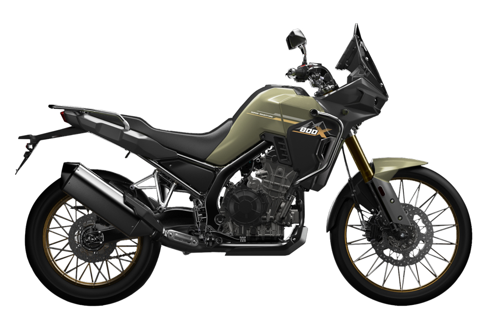 Kove 800 X Super Adventure, con una clara inspiración en la Africa Twin
