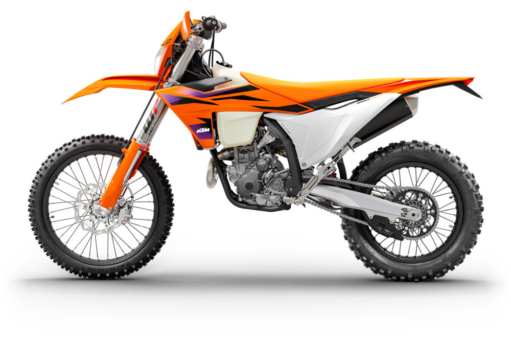 Opcionalmente tienes control de tracción y "quick shift" por primera vez en una moto de enduro