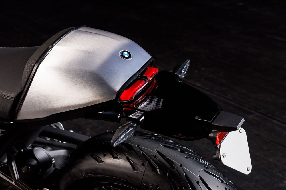 El colín que oculta la plaza trasera, esencial en una BMW nineT.