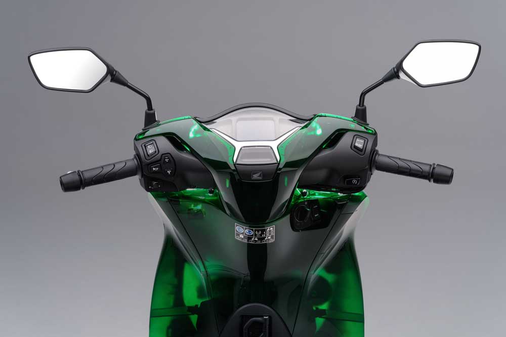 Detalle del cuadro de instrumentos de los nuevos Honda SH 125 2024