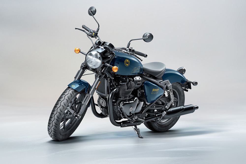 La Royal Enfield Shotgun tendrá cuatro terminaciones diferentes.