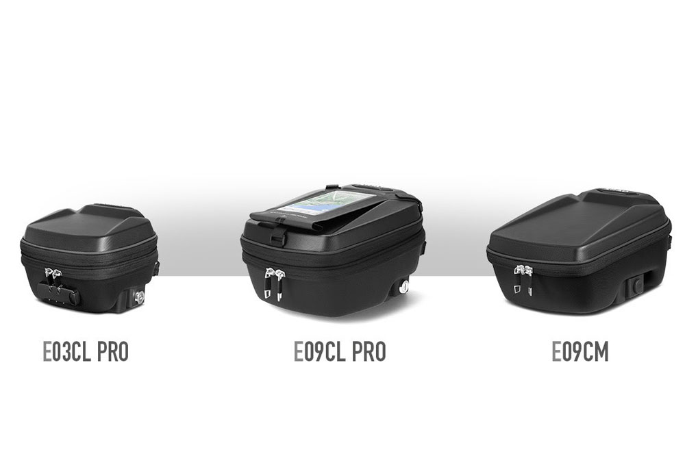 Bolsas sobre depósito E03CL PRO, E09CL PRO y E09CM de SHAD