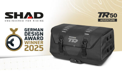 La bolsa TR50 de Shad, ganadora del German Design Award
