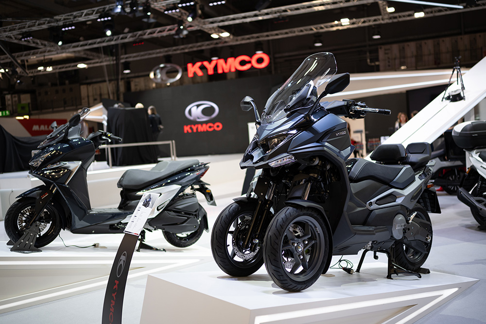 El KYMCO CV3 de tres ruedas, llegará en 2025