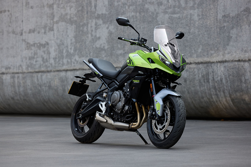 La gama 660 de Triumph se compone de esta Tiger, la Trident y la deportiva Daytona.
