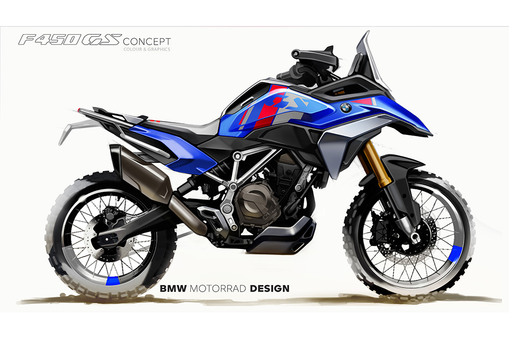 Primeros bocetos de la BMW F 450 GS