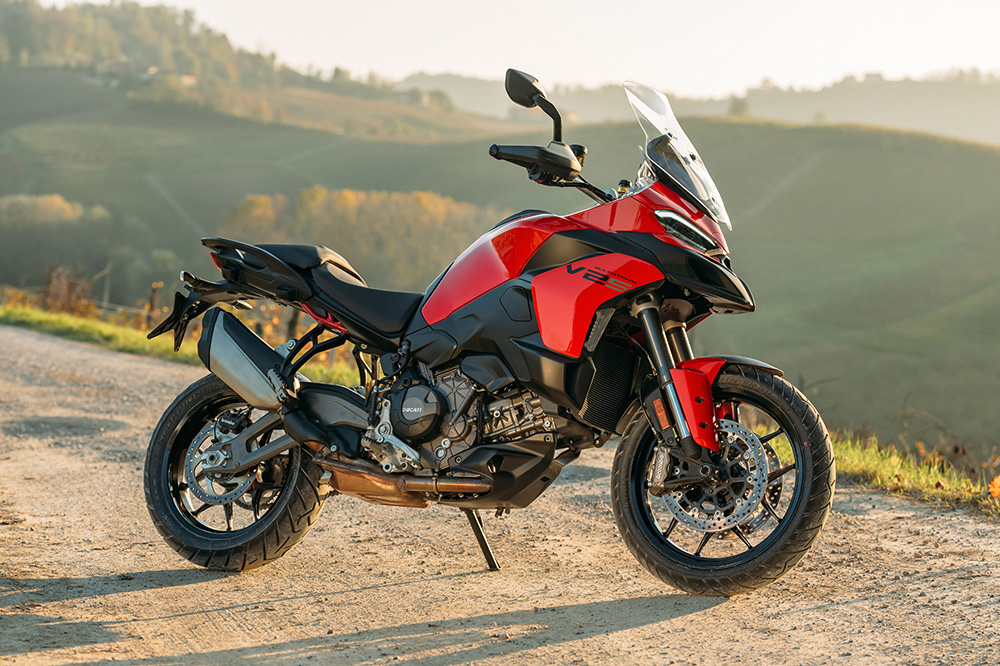 El diseño de la Multistrada es todo un icono entre las trail de asfalto.